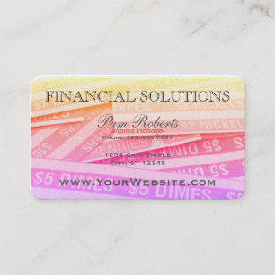 Colorful Financial Money Solutions Visitekaartje