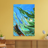 Colorful Fine Art | Beste abstracte meesterwerk Canvas Afdruk (Insitu (Woonkamer))