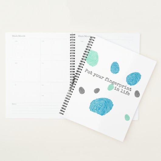 Colorful Fingerprint Planner (Display)