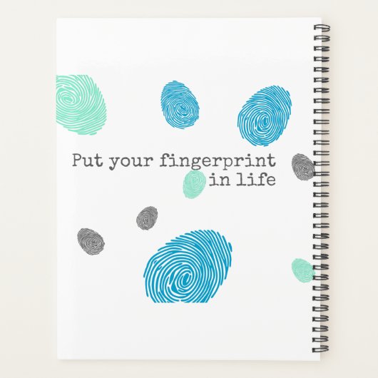 Colorful Fingerprint Planner (Achterkant)