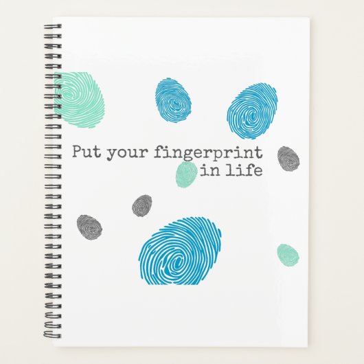 Colorful Fingerprint Planner (Voorkant)