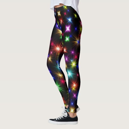 Colorful Fire Works Leggings (Links)