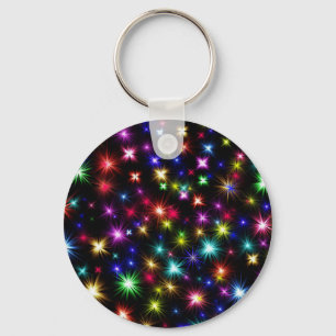 Colorful Fire Works Sleutelhanger
