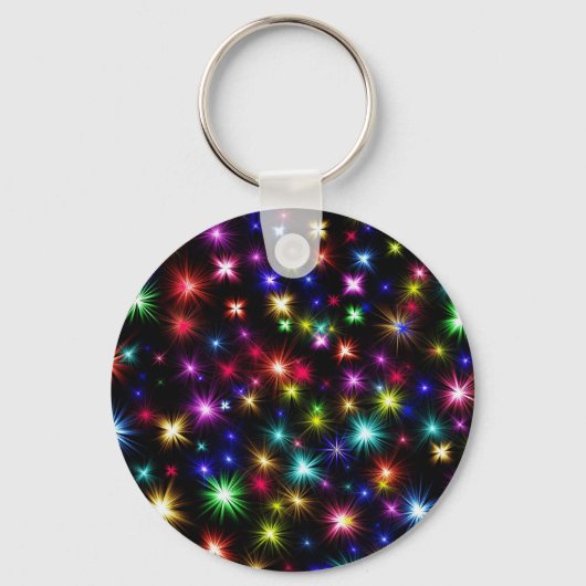 Colorful Fire Works Sleutelhanger (Voorkant)