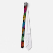 Colorful fireworks display party neck tie stropdas (Achterkant)