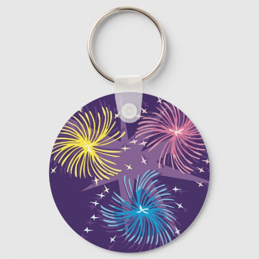 Colorful Fireworks-Sleutelhanger Sleutelhanger (Voorkant)
