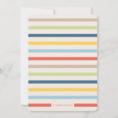 Colorful First Vaderdag Kaart - marine (Achterkant)