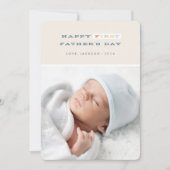 Colorful First Vaderdag Kaart - marine (Voorkant)