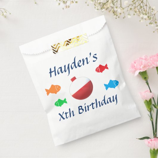 Colorful Fish Birthday Bedankzakje (Gezegeld)