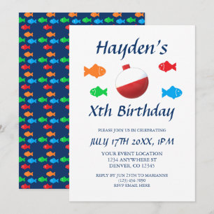 Colorful Fish Birthday Kaart