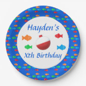 Colorful Fish Birthday Paper Bord (Voorkant)