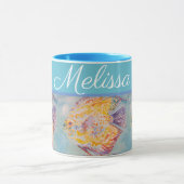 Colorful Fish Zee Pattern Waterverf Girls Mok (Midden)