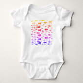 Colorful Fishes Baby Jersey Bodysuit (Voorkant)