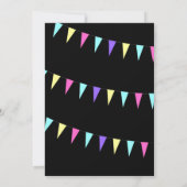 Colorful Flags 18th Birthday Invitation Kaart (Achterkant)