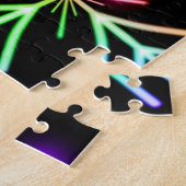 Colorful Flakes Jigzaag Puzzle Legpuzzel (Zijkant)