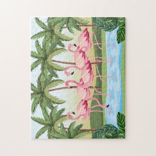 Colorful Flamingos Legpuzzel (Verticaal)