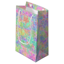 Colorful Floral Abstract Flowers Sjabloon Elegant Klein Cadeauzakje