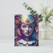 Colorful Floral Alice Dream Briefkaart (Staand voorkant)