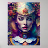 Colorful Floral Alice Dream Poster (Voorkant)