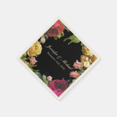 Colorful Floral Artistry Wedding Servet (Hoek)