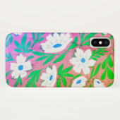 Colorful Floral Blossom Hoesje-Mate iPhone Case (Achterkant (horizontaal))