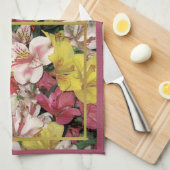 Colorful Floral Bouquet American MoJo Kitchen Towe Theedoek (Quarter Fold)