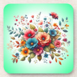 Colorful Floral Bouquet Design-58576 Bier Onderzetter<br><div class="desc">Vibrant and elegant floral bouquet design with colorful blooms. Perfect for gifts,  home decor,  and nature-inspired products. 
(You can search with this Design code: 58576 for other Matching items.)</div>