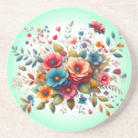 Colorful Floral Bouquet Design-58576 Zandsteen Onderzetter<br><div class="desc">Vibrant and elegant floral bouquet design with colorful blooms. Perfect for gifts,  home decor,  and nature-inspired products. 
(You can search with this Design code: 58576 for other Matching items.)</div>