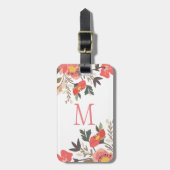 Colorful Floral Bouquet Design Bagagelabel (Voorkant verticaal)