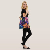 Colorful Floral Bouquet Tote Bag (Op model)