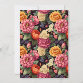 Colorful Floral Bridal Shower Uitnodiging (Achterkant)