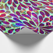 Colorful Floral Damask Cadeaupapier (Hoek)