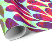 Colorful Floral Damask Cadeaupapier (Rol Hoek)