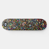 Colorful Floral dd Brand Skateboard (Horizontaal)