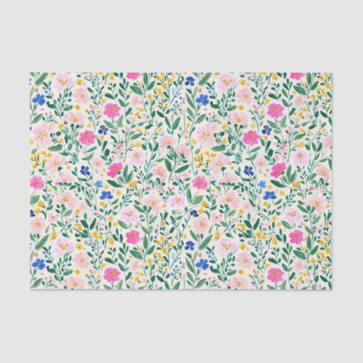 Colorful Floral Decoupage Tissuepapier (Voorkant)