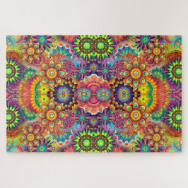 Colorful Floral Design Bouquet Mandala Legpuzzel