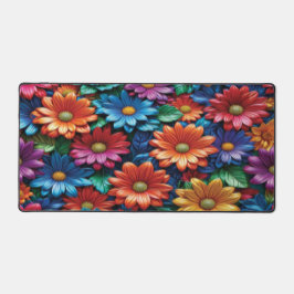 Colorful Floral - Desk Mat