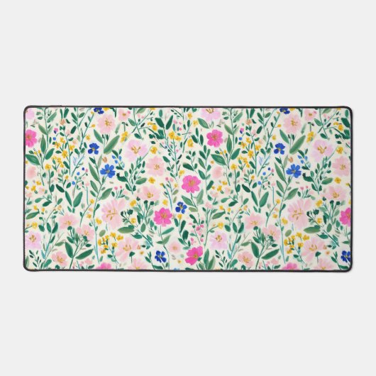 Colorful Floral Desk Mat (Voorkant)