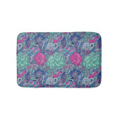 Colorful Floral Doodle Pattern Badmat (Voorkant)