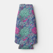 Colorful Floral Doodle Pattern Flesjeskoeler (Voorkant)