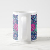 Colorful Floral Doodle Pattern Grote Koffiekop (Achterkant)