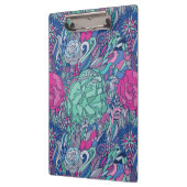 Colorful Floral Doodle Pattern Klembord (Links)