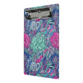 Colorful Floral Doodle Pattern Mini Klembord (Angled2)