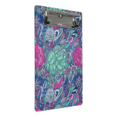 Colorful Floral Doodle Pattern Mini Klembord (Schuin)