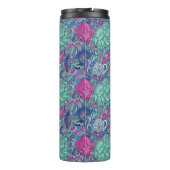 Colorful Floral Doodle Pattern Thermosbeker (Achterkant)