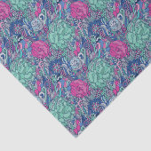 Colorful Floral Doodle Pattern Tissuepapier (Detail)