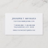 Colorful Floral Doodle Pattern Visitekaartje (Achterkant)