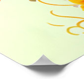 Colorful Floral Dragon Poster (Hoek)