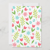 Colorful Floral Easter Brunch Hunt  Kaart (Achterkant)