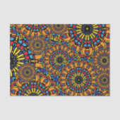 Colorful Floral Ethnic Oriental Mandalas Pattern Tissuepapier (Voorkant)
